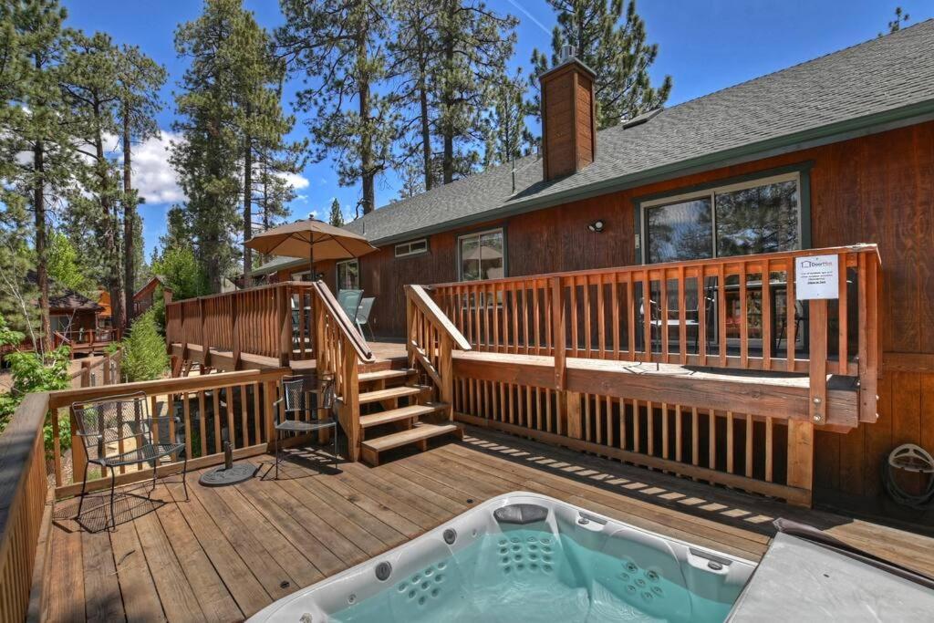 Teakwood - 3-Br Spa, Fire Pit, Quiet, Ac, Centrally Located Villa Big Bear Lake Exterior photo